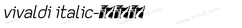 vivaldi italic字体转换